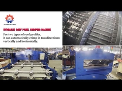 0.3-0.8mm Galwanizowana stalowa walcowana maszyna do zakręcania arkuszy dachowych z silnikiem o mocy 11kw do użytku na dachu